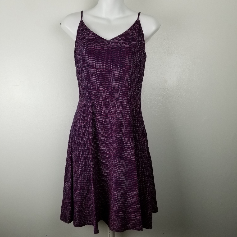GAP Purple Polka Dot Summer Dress, Size Medium
